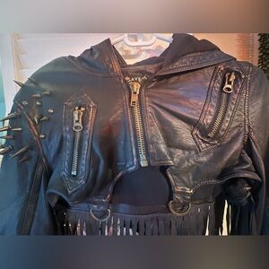 Punk rave crop jacket